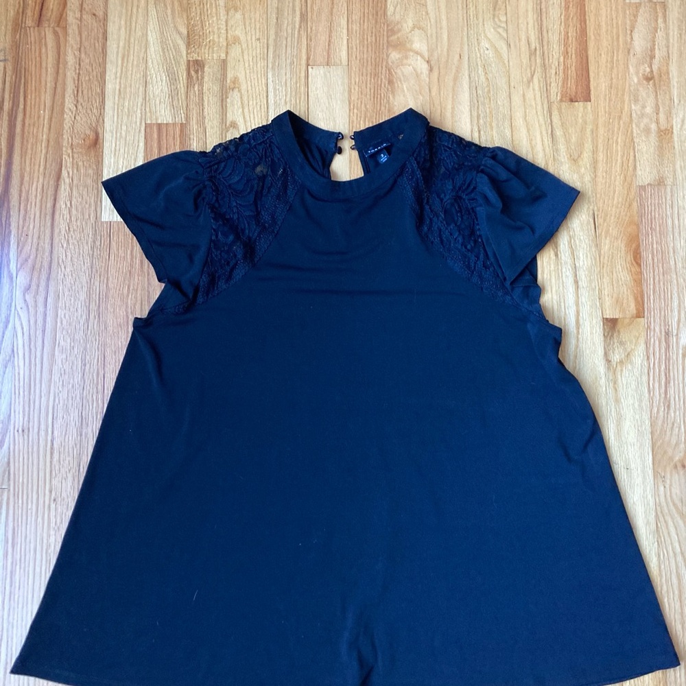 Torrid Black Lace Accent Women's Top
